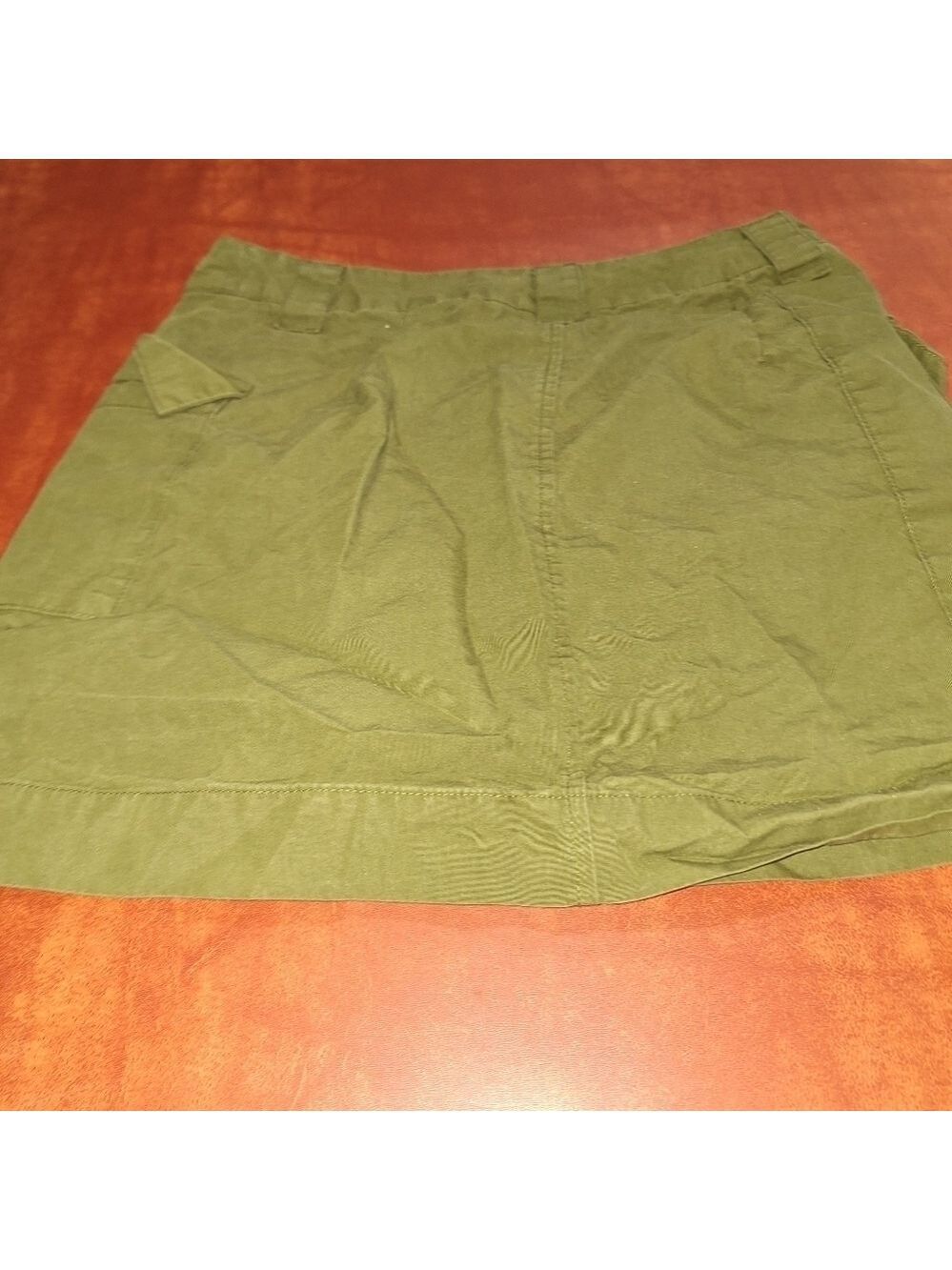 Future Collective Army Green Mini Wrap Skirt Size 2